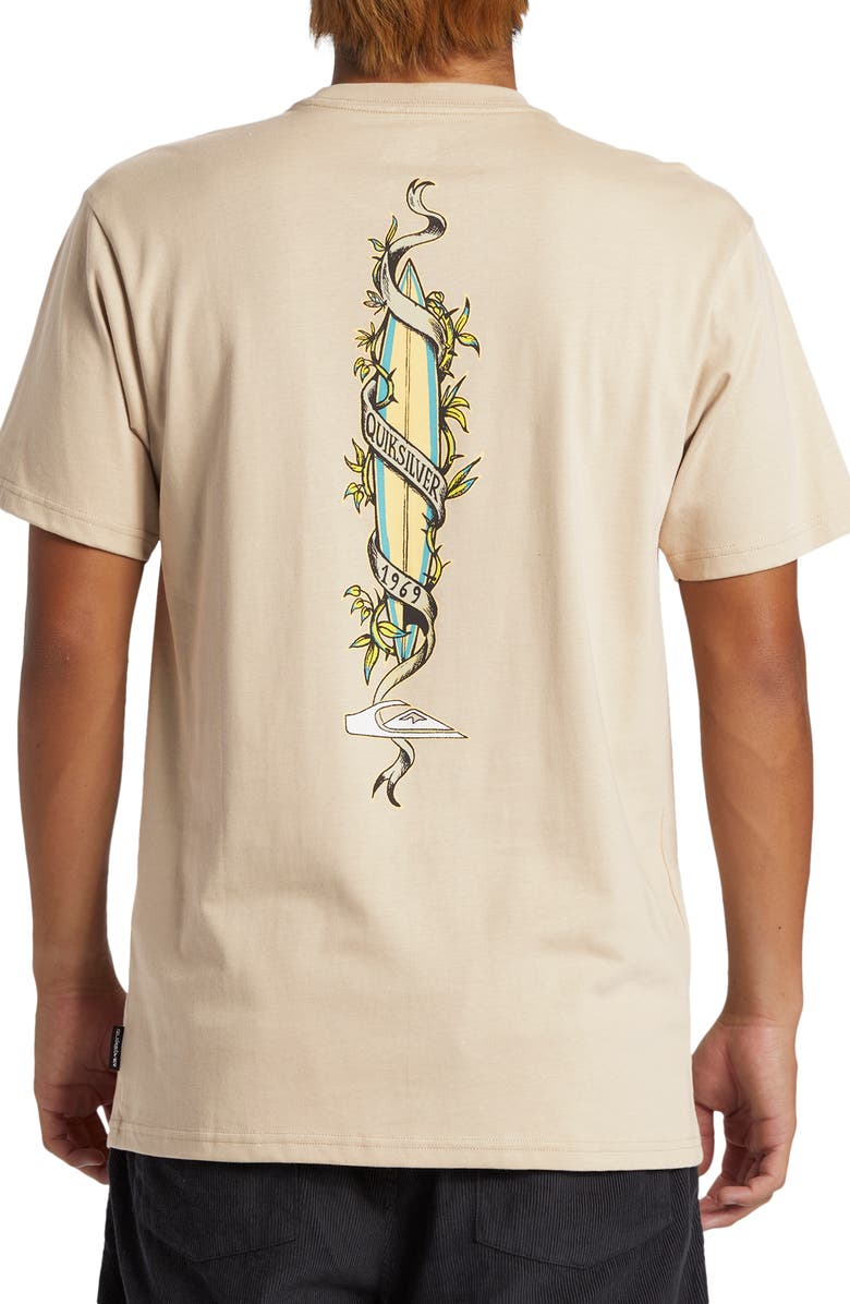 Quiksilver Step Up Organic Cotton Graphic T-Shirt, Alternate, color,