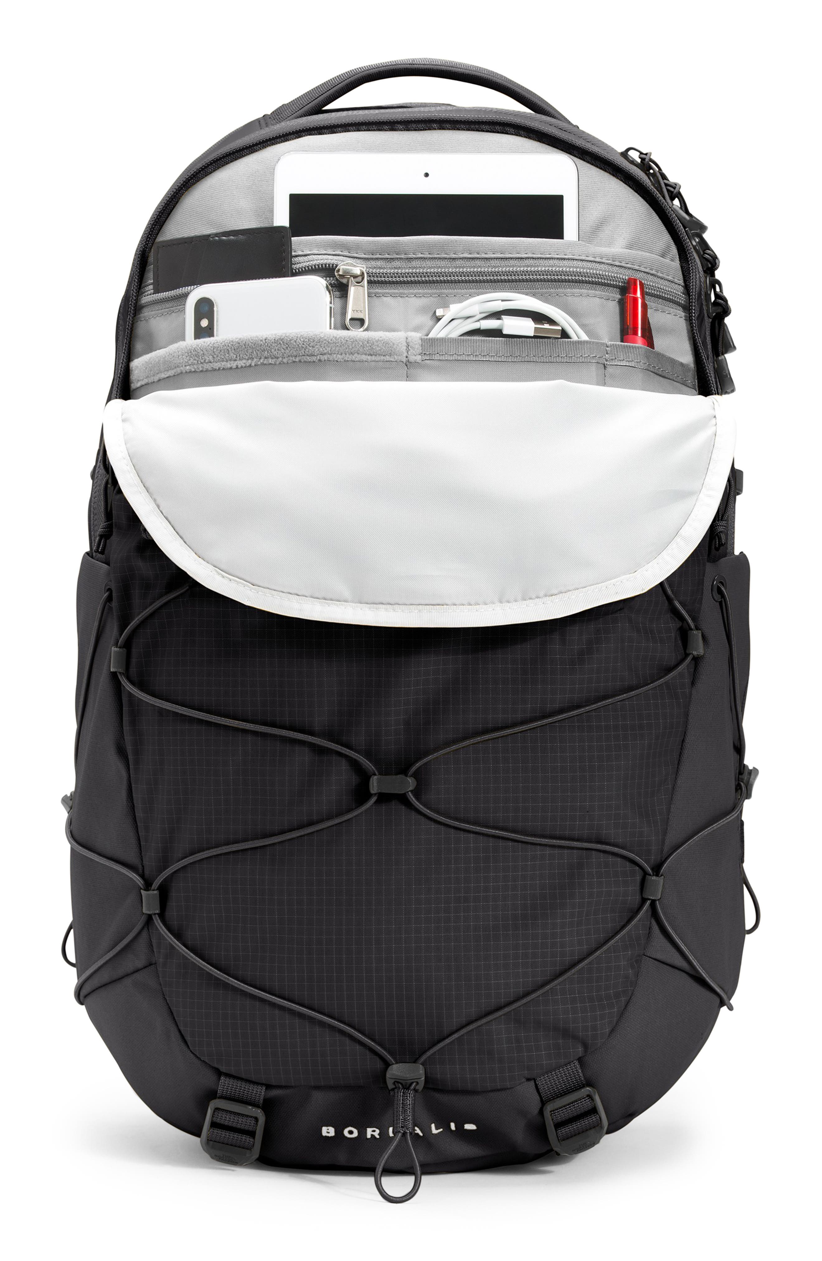 Borealis Water Repellent Backpack, Alternate, color, TNF BLACK/ TNF WHITE-NPF