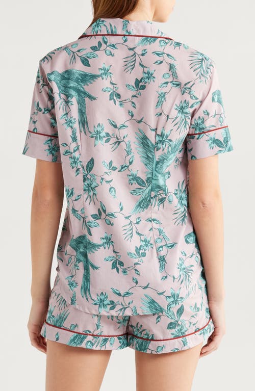 Desmond & Dempsey Print Cotton Short Pajamas In Multi