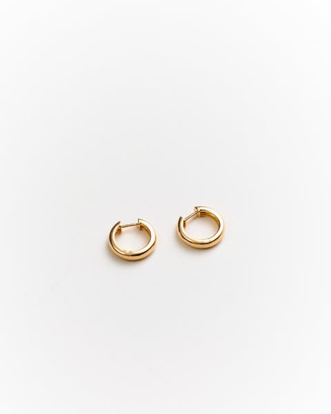 Robbie Hoops - 14K Solid Gold