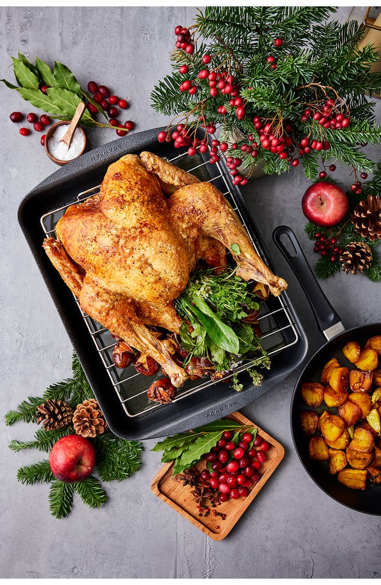 Scanpan Classic 13.5" x 8.75" Roasting Pan, 3.25 Qt., Alternate, color, Black