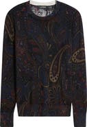 Lauren Ralph Lauren Paisley Cotton & Modal Blend Sweater