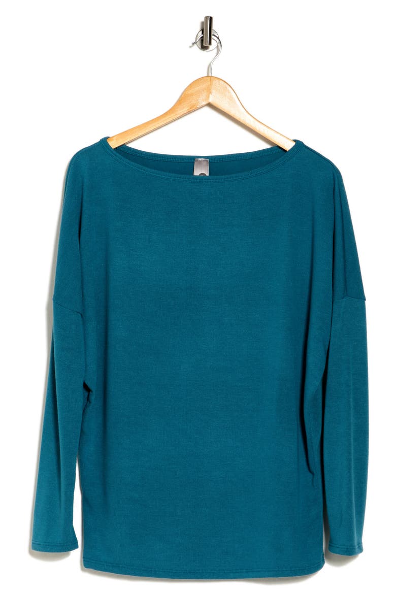 Boatneck Dolman Sleeve Sweater, Alternate, color, SKYDIVER