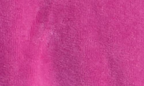 Tucker + Tate Bow Embroidered Velour Full Zip Hoodie & Joggers Set In Pink