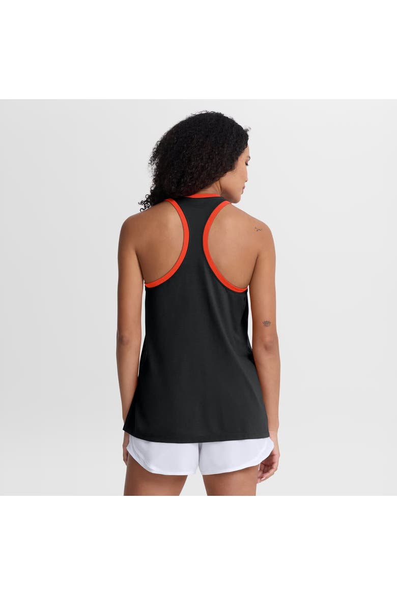 Women's Nike Black Baltimore Orioles Tri-Blend Dri-FIT Racerback Tank Top, Alternate, color, Black