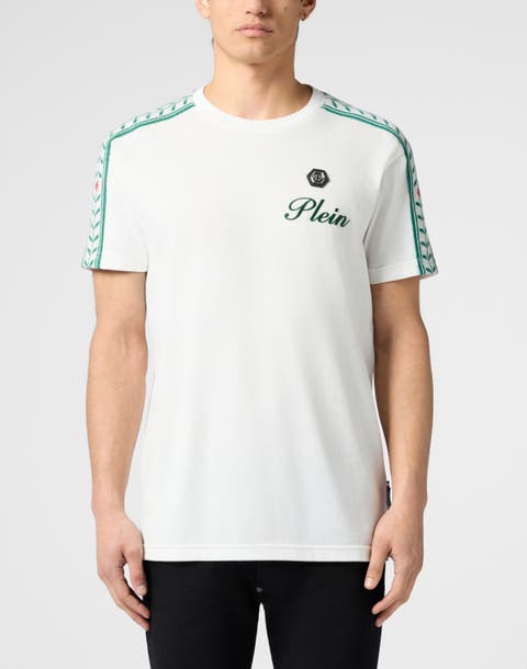 Piquet Round Neck T-Shirt Plein Tennis Men