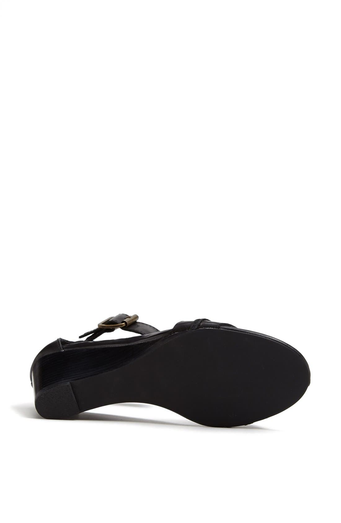 'Neliee' Sandal, Alternate, color, BLACK