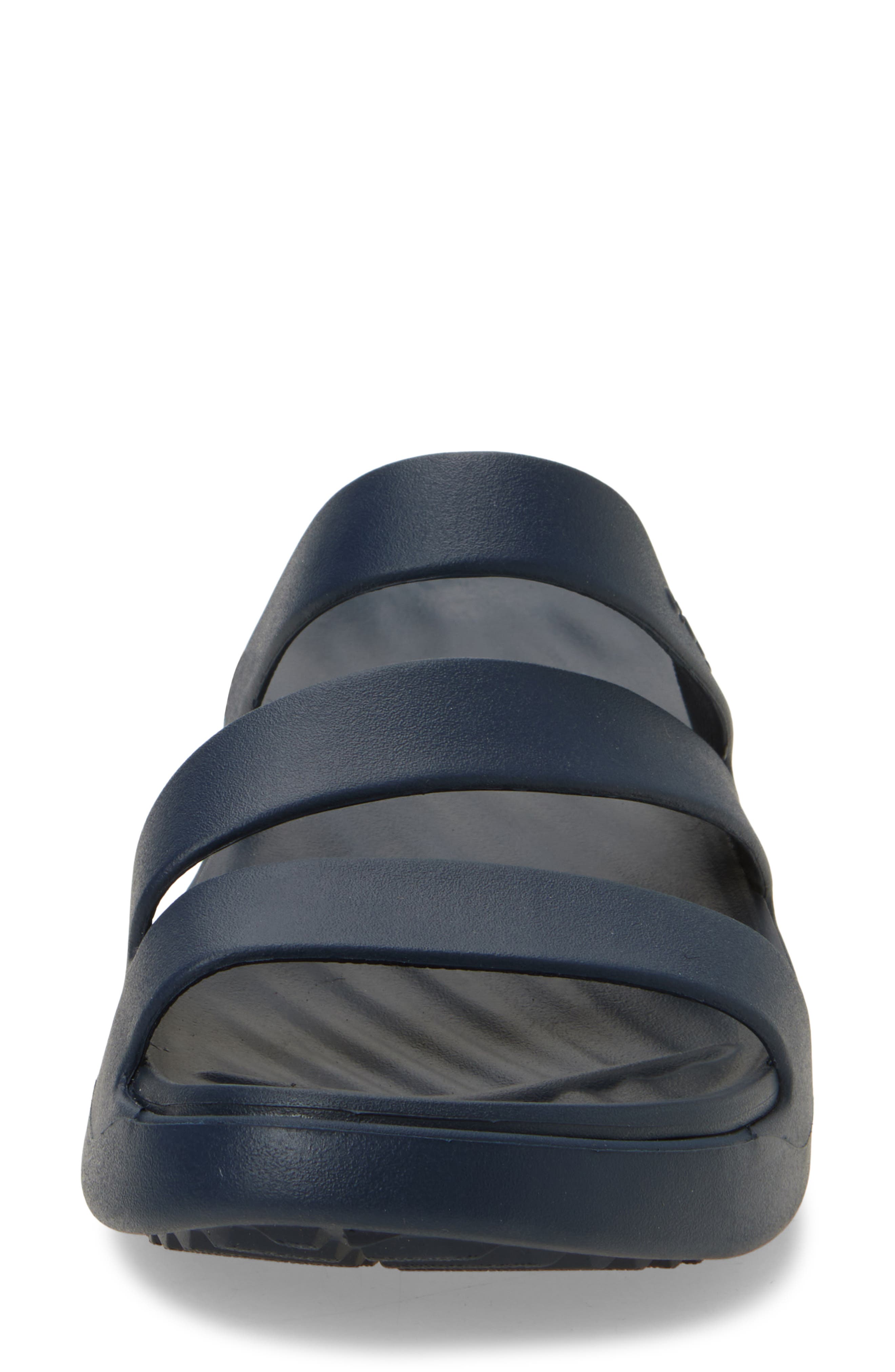 Getaway Waterproof Strappy Slide Sandal, Alternate, color, NAVY