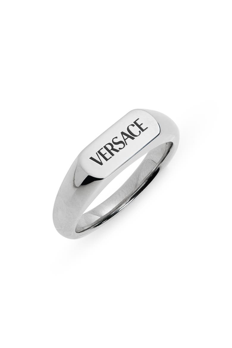 Versace Logo Signet Ring (Men) | Nordstrom