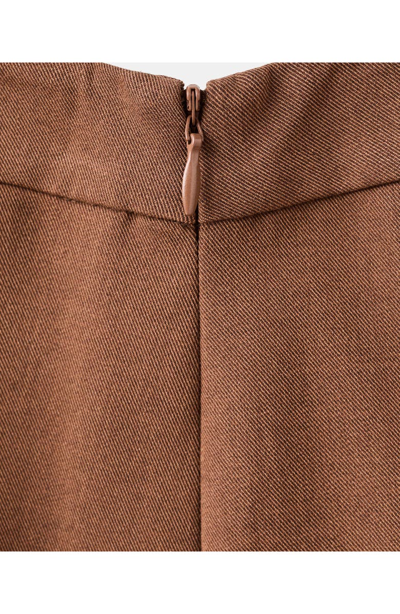 MANGO Milano Wide Leg Pants, Alternate, color, Caramel