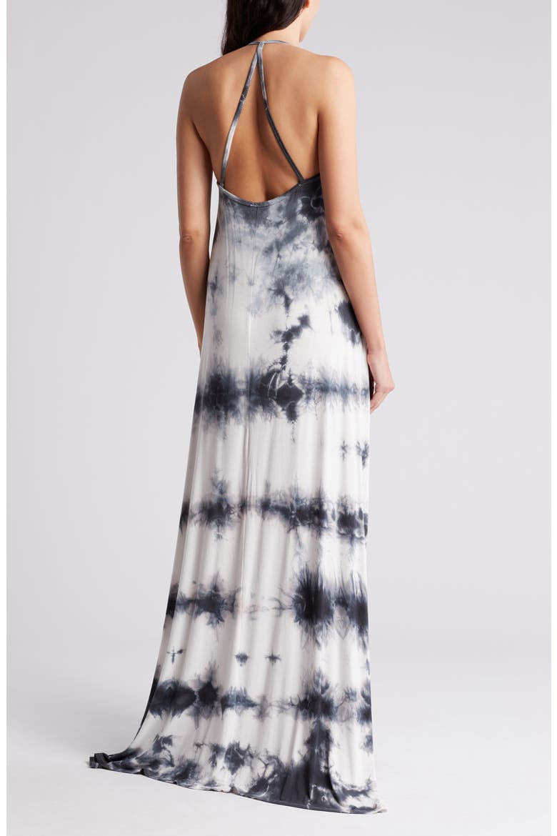 Tie Dye Maxi Tank Dress, Alternate, color, BLACK GREY SPLOTCH