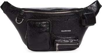 Balenciaga Superbusy Crinkle Leather Belt Bag | Nordstrom