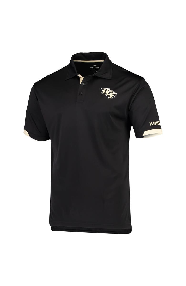 COLOSSEUM Men's Colosseum Black UCF Knights Santry Lightweight Polo, Alternate, color, Black
