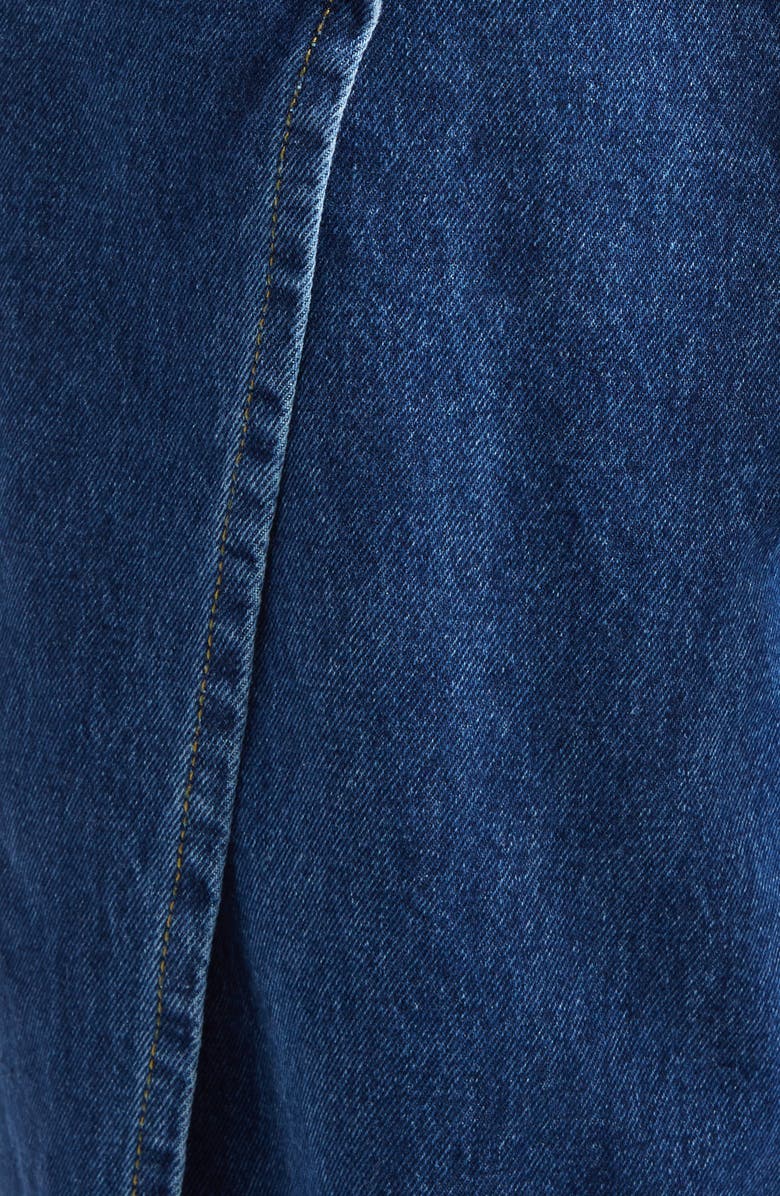 MONSE Deconstructed Wide Leg Wrap Jeans, Alternate, color, Indigo Denim