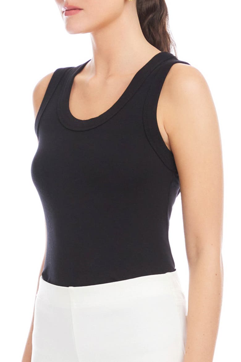 Scoop Neck Tank, Alternate, color, BLACK
