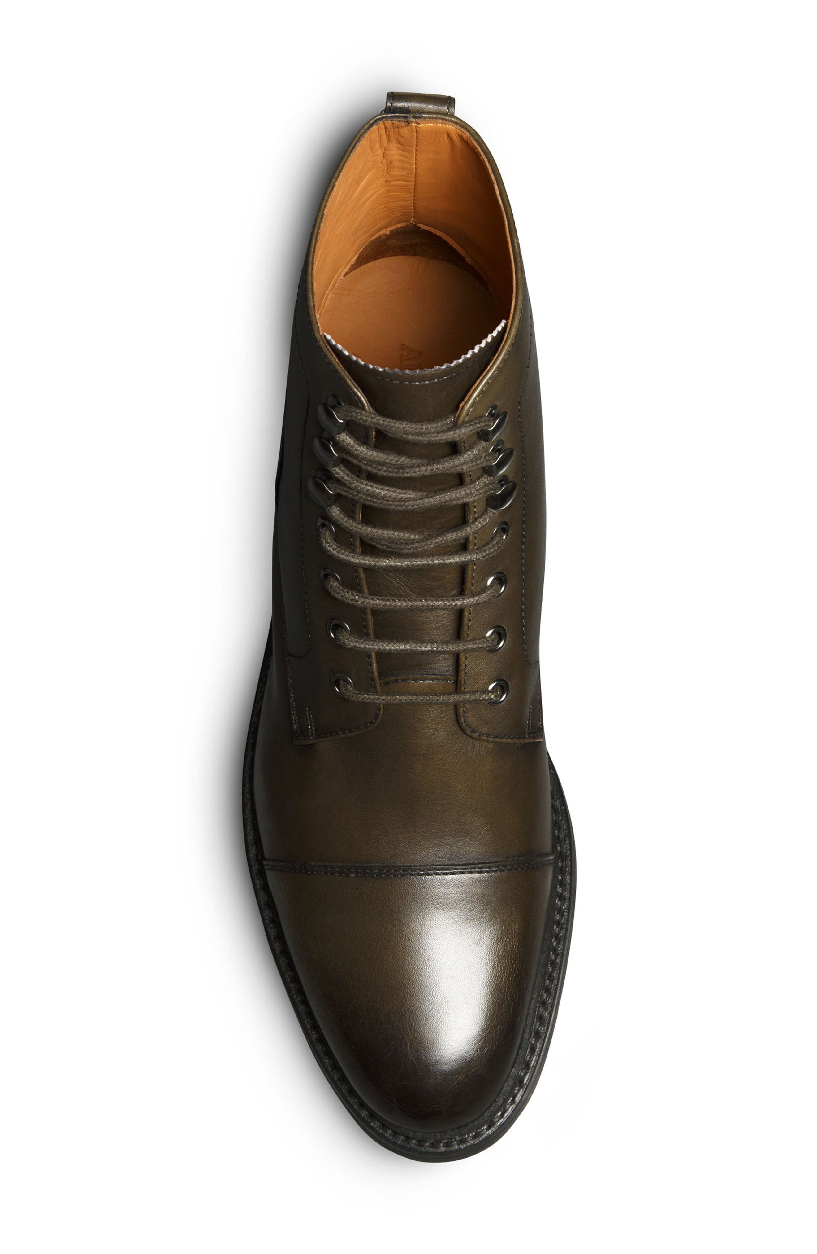Briggs Leather Lug Boot, Alternate, color, OLIVE