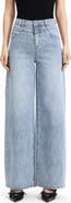 Bayeas Embellished Textured High Waist Wide Leg Jeans