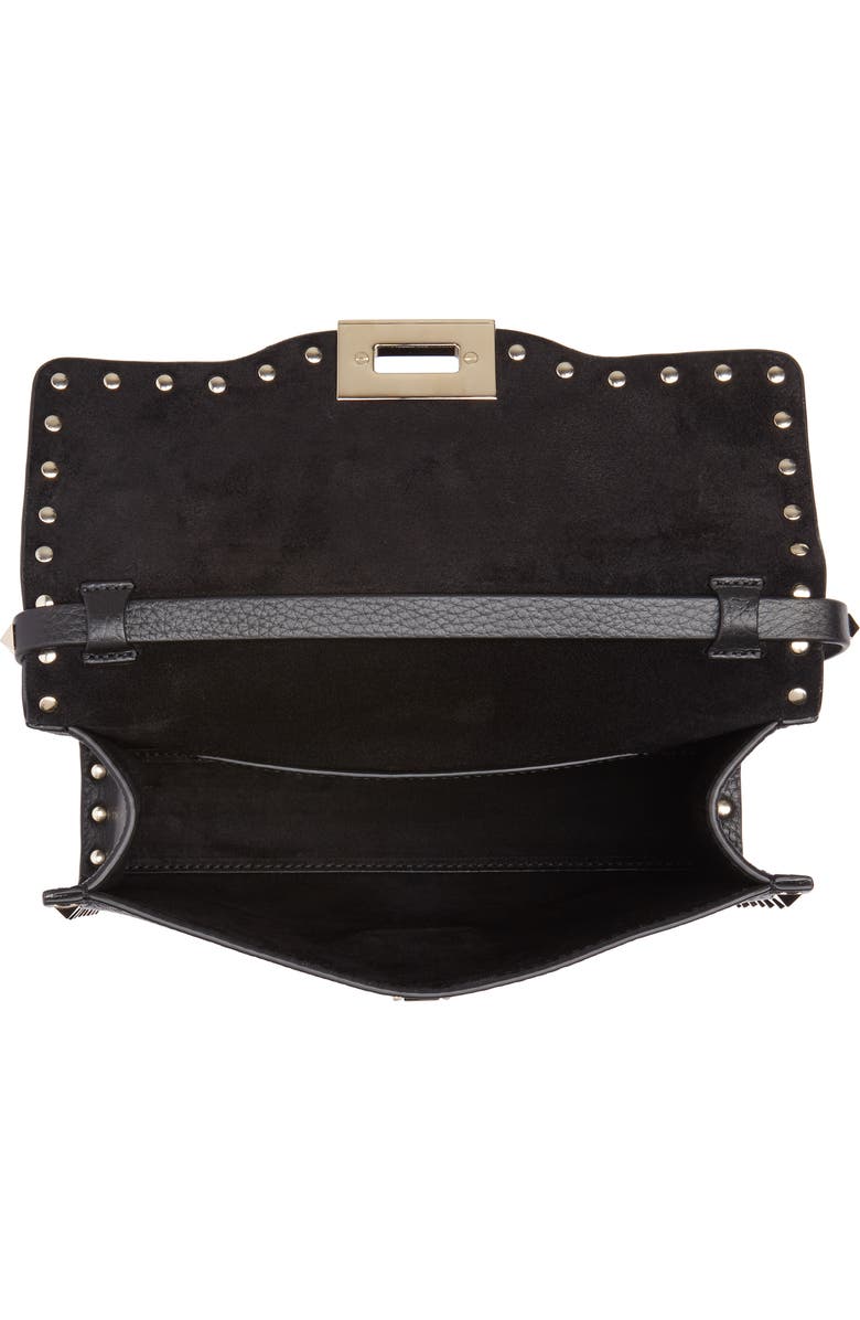 Valentino Garavani Medium Rockstud Leather Shoulder Bag, Alternate, color,