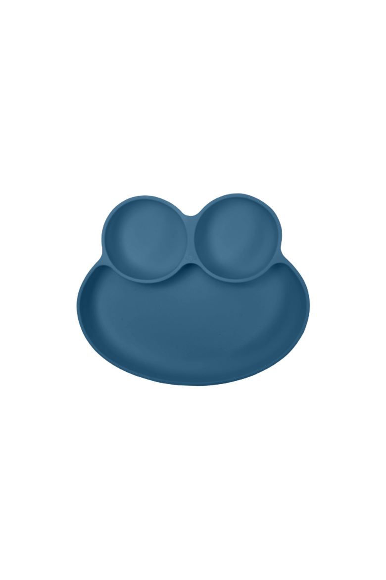 Octopod Frog Silicone Suction Dish Plate, Main, color, Space Blue
