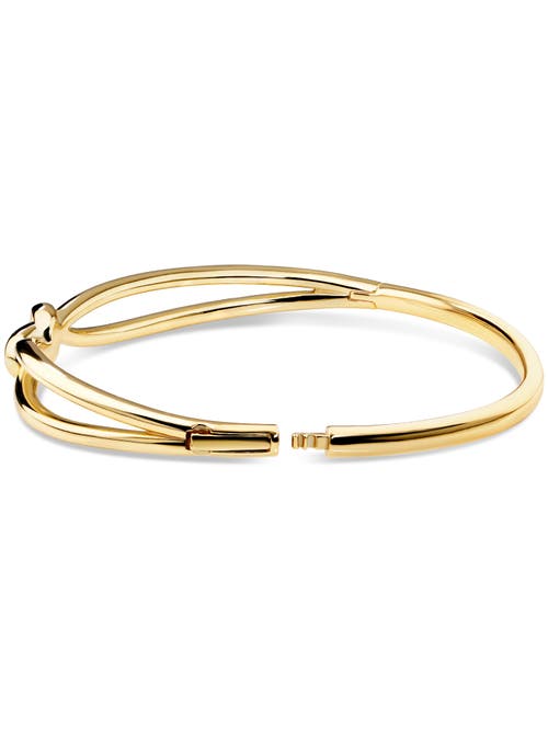 Devata Love Knot Bangle Bracelet In Gold