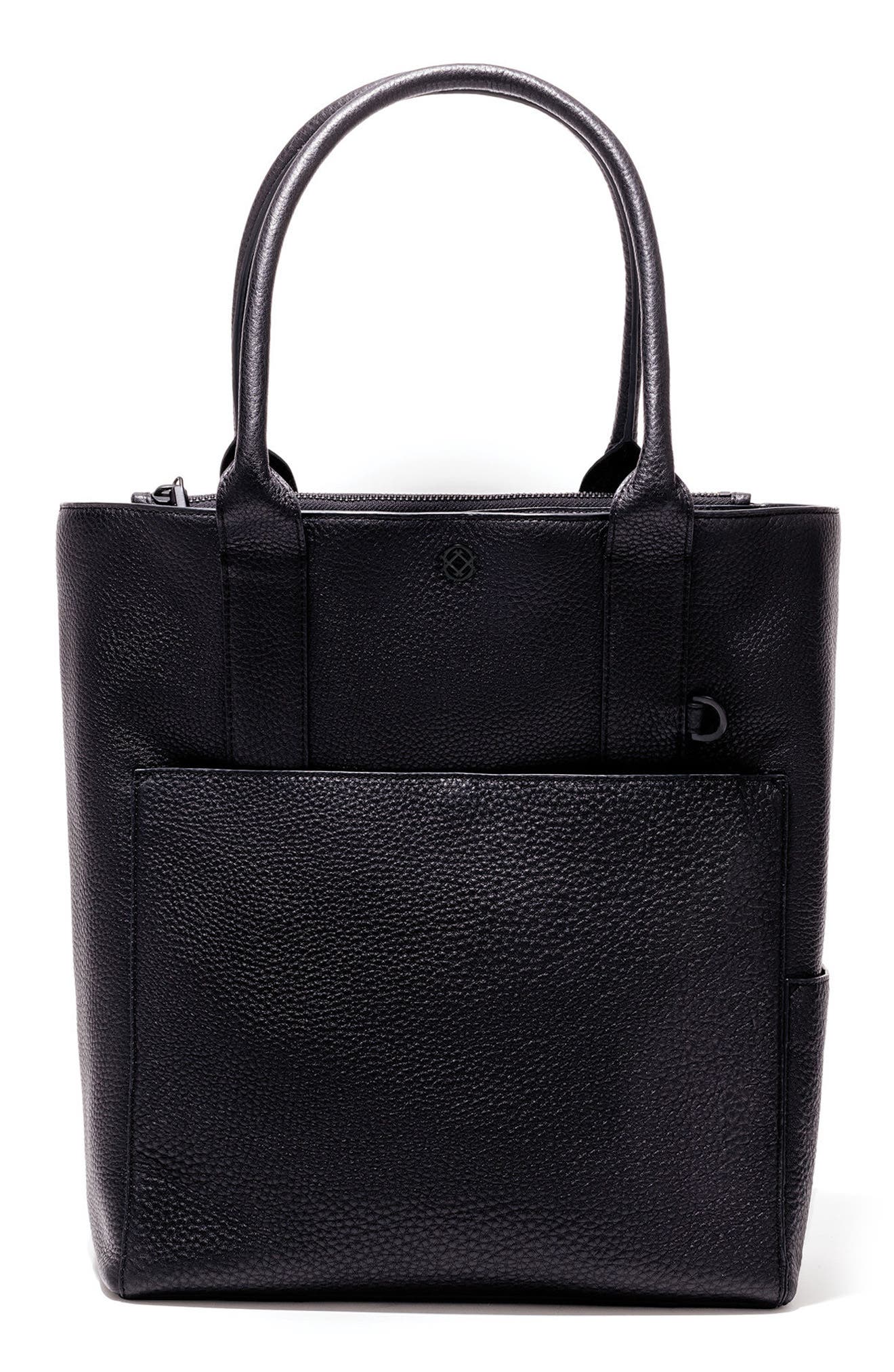 Dagne Dover Charlie Leather Tote, Main, color, 