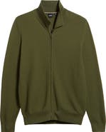 BOSS Loretti Full Zip Cotton Cardigan