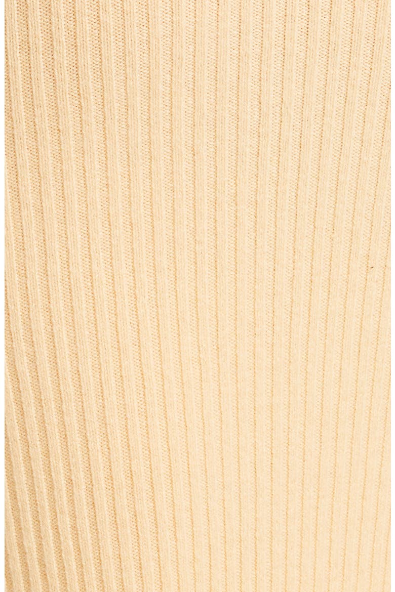 Cashmere Ribbed Tube Midi Dress, Alternate, color, BLONDE