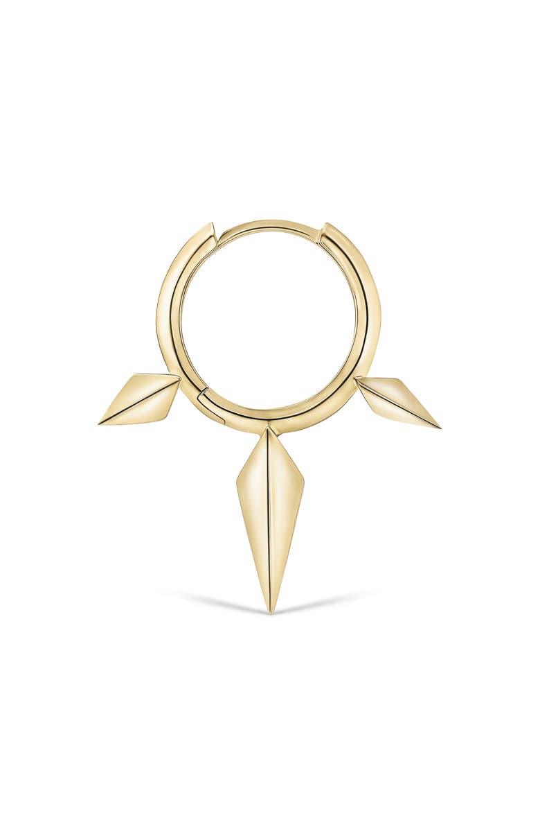 MARIA TASH Triple Spike Single Hoop Earring, Alternate, color, Yellow Gold