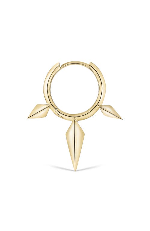 MARIA TASH MARIA TASH TRIPLE SPIKE SINGLE HOOP EARRING