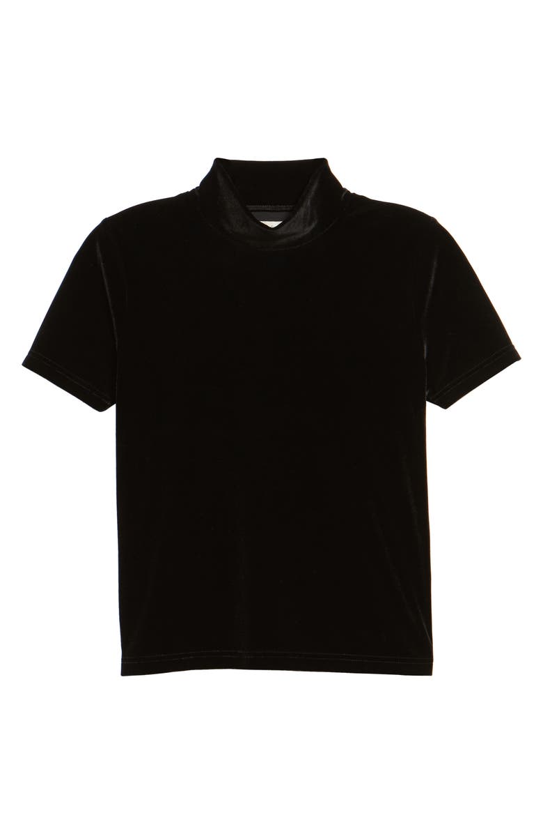 Madewell Velvet Mockneck Tee, Alternate, color, 
