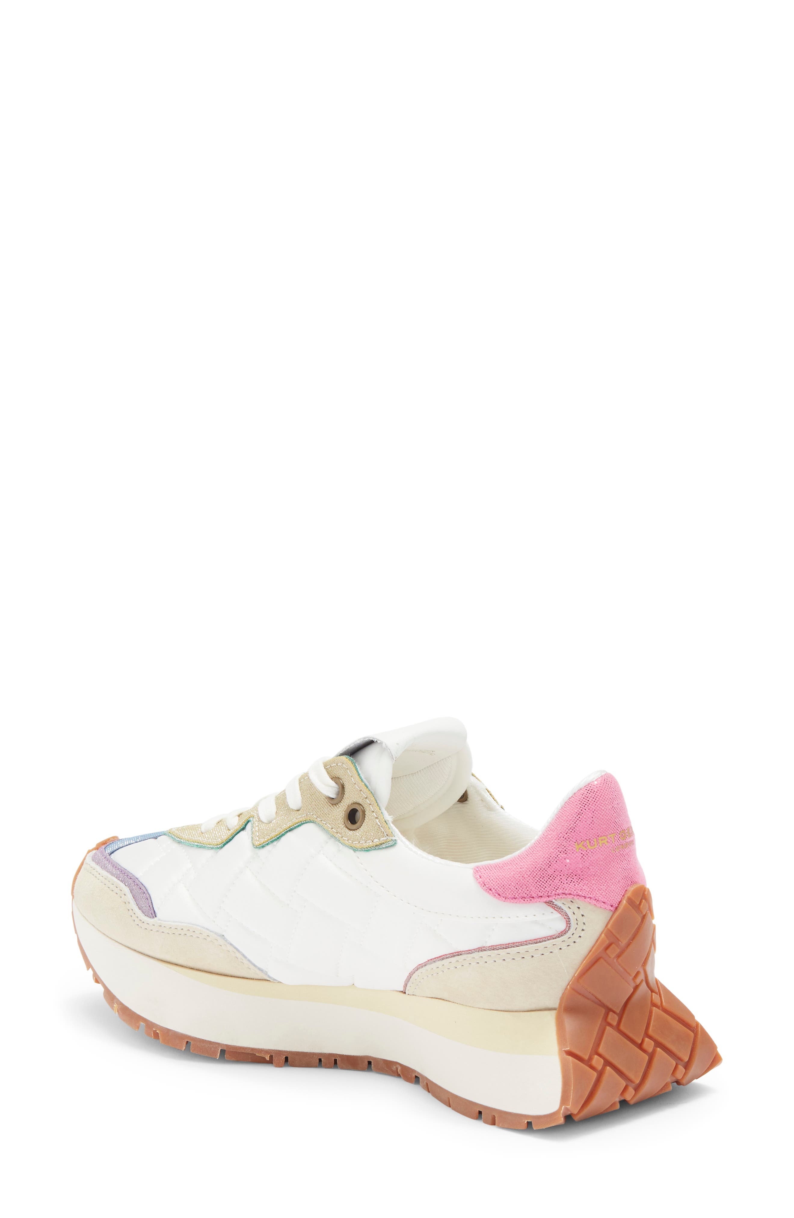 Kurt Geiger London Quilt Trainer Sneaker, Alternate, color, White