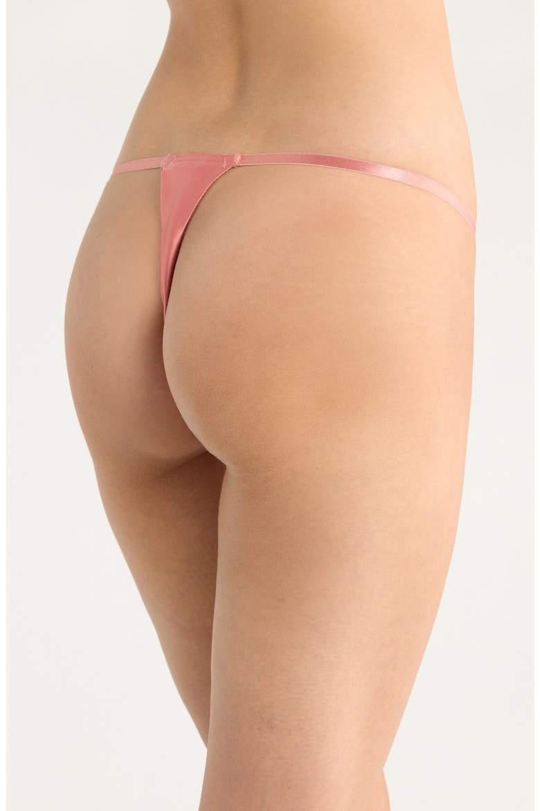 Alice Embroidered Thong, Alternate, color, ROSETTE