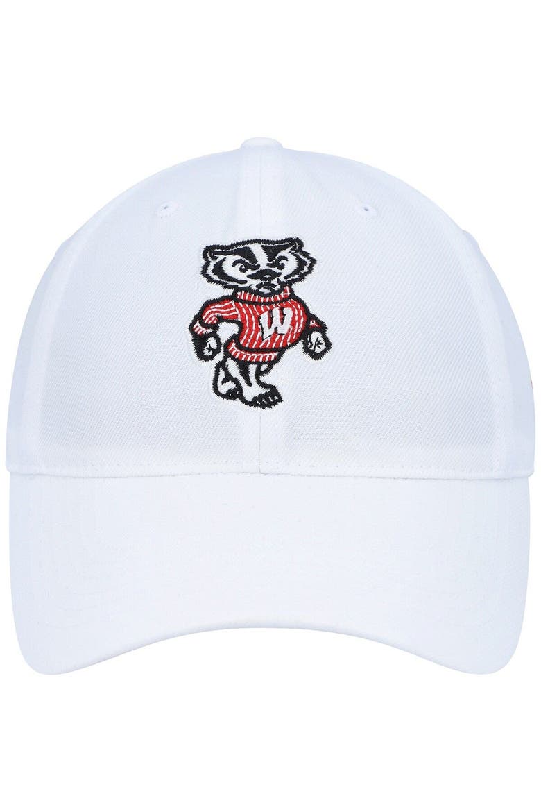 Men's Under Armour White Wisconsin Badgers Classic Adjustable Hat, Alternate, color, White