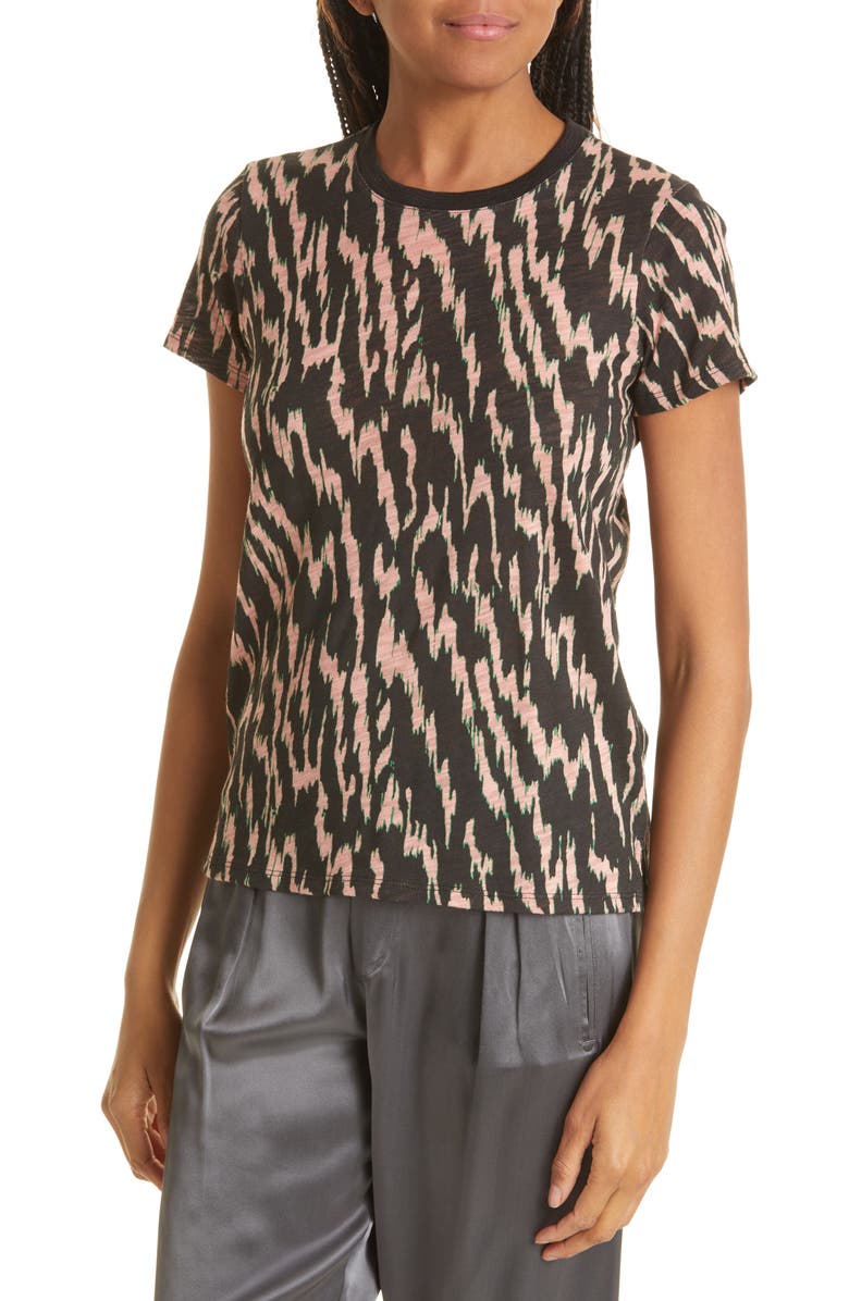 ATM Anthony Thomas Melillo Schoolboy Lightning Print Cotton Crewneck T-Shirt, Alternate, color, 