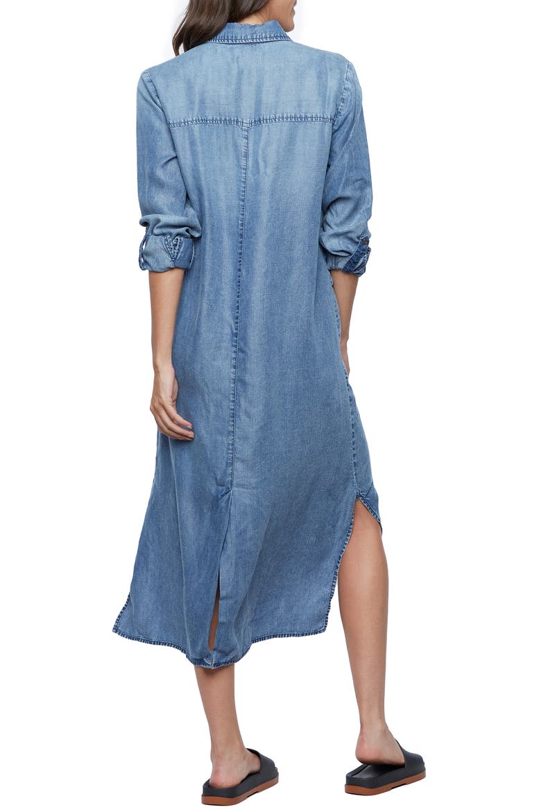 Denim Chill Out Shirtdress, Alternate, color, REVERSE BLUE (FINISHED HEM)