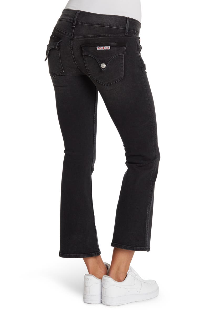 Topshop Tie Dye Lettuce Hem Flare Trousers, Alternate, color,