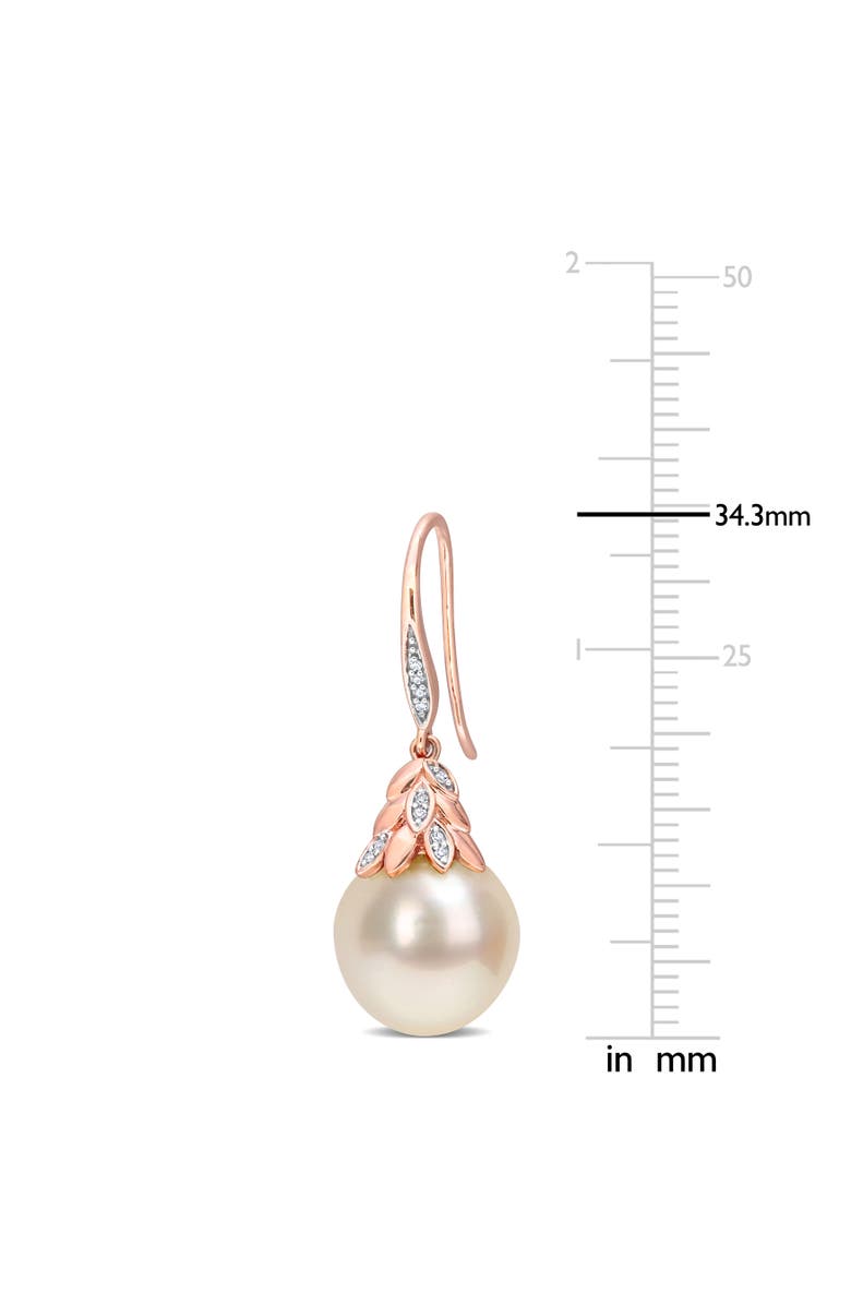 Julianna B. South Sea Pearl & Diamond Drop Earrings 14k, Alternate, color, Cultured South Sea Pearl