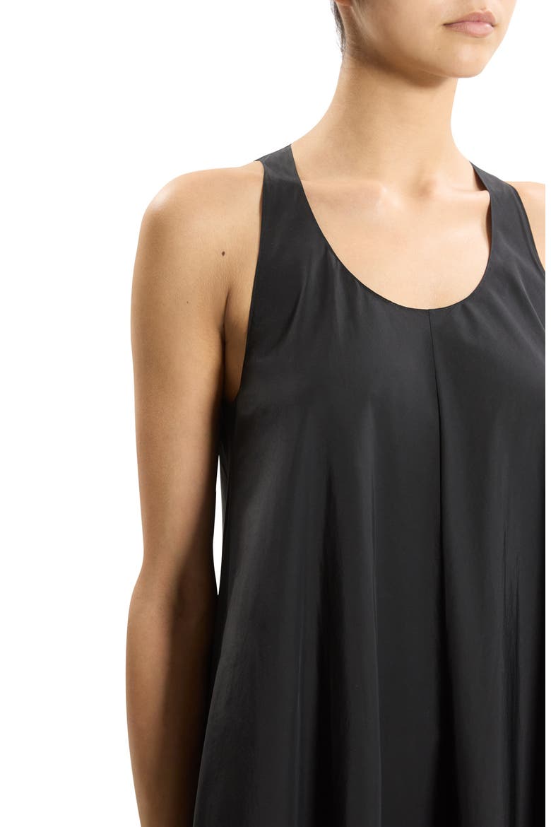Cotton Blend Maxi Dress, Alternate, color, BLACK
