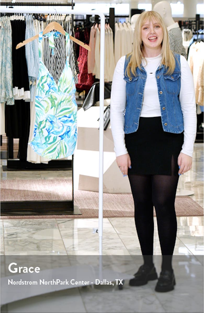 Island Cays Seafronds Reversible Tankini Top, sales video thumbnail