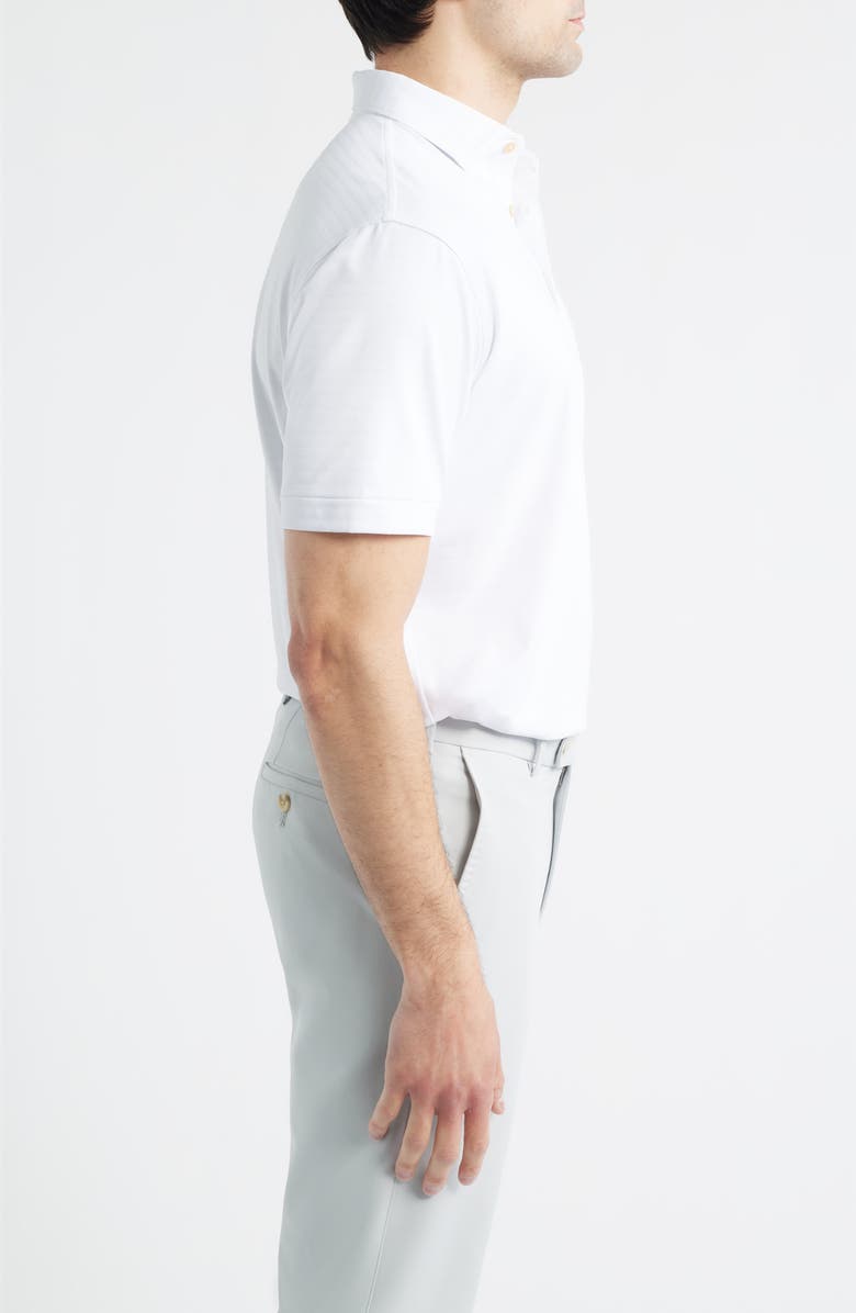 Peter Millar Clark Performance Jersey Golf Polo, Alternate, color, White