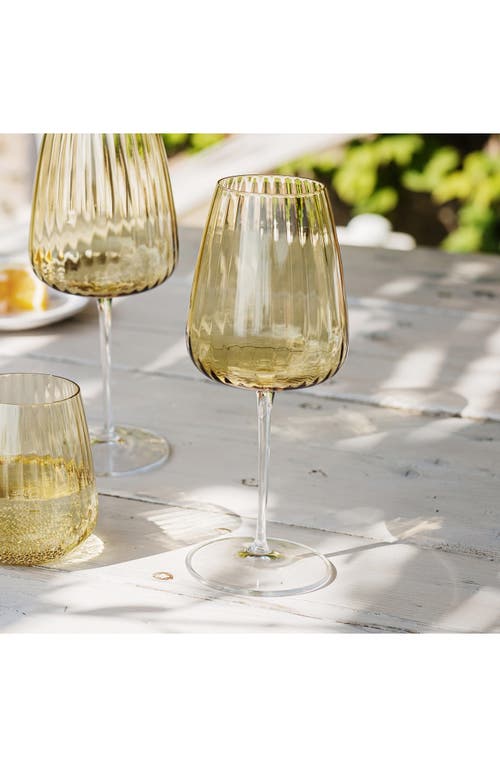 Vietri Francesca Water Glass In Yellow