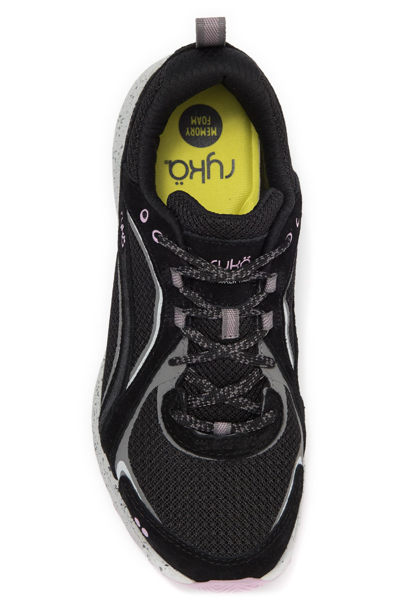 Ryka Sky Walk Trail Sneaker, Alternate, color, BLACK