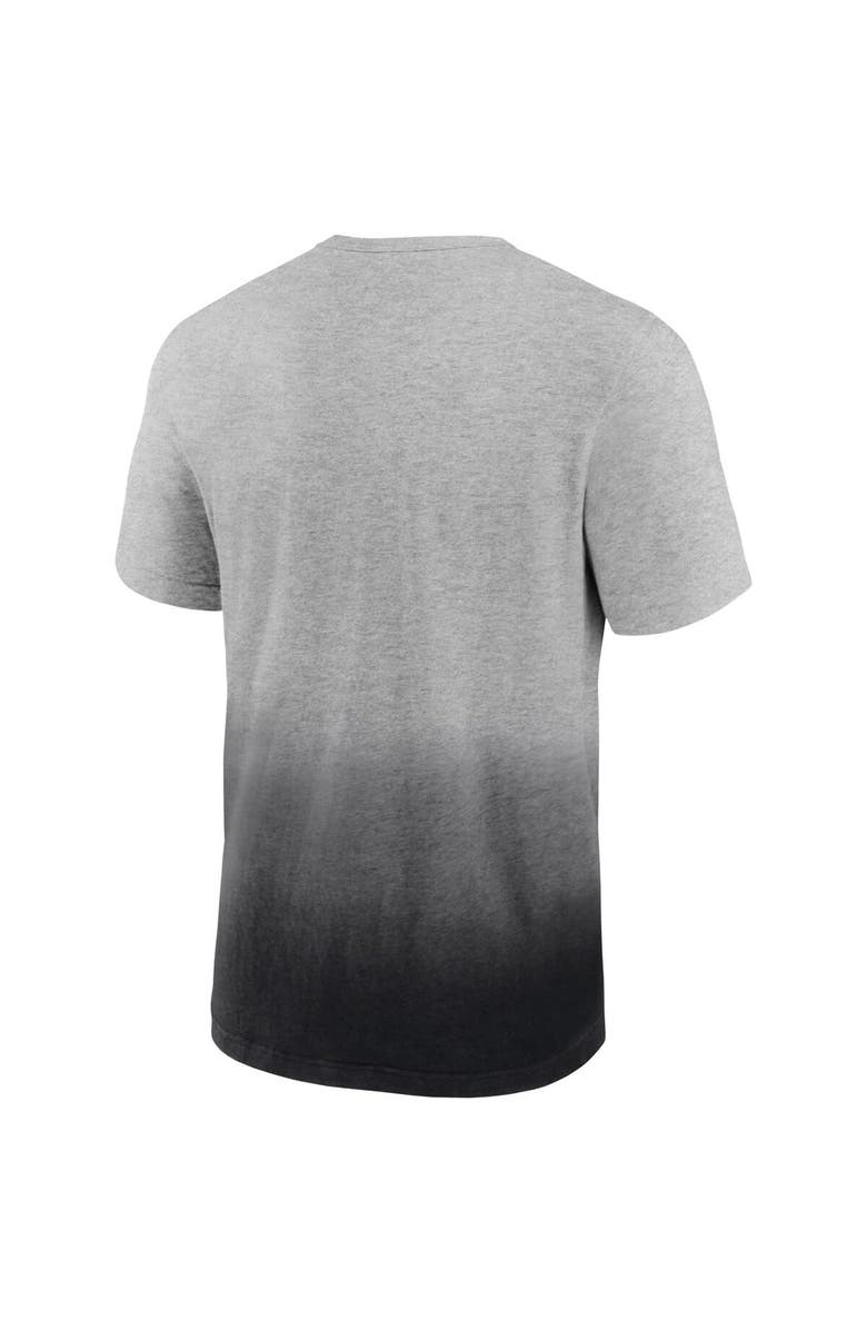 FANATICS Men's Fanatics Branded Heathered Gray/Black Las Vegas Raiders Team Ombre T-Shirt, Alternate, color,