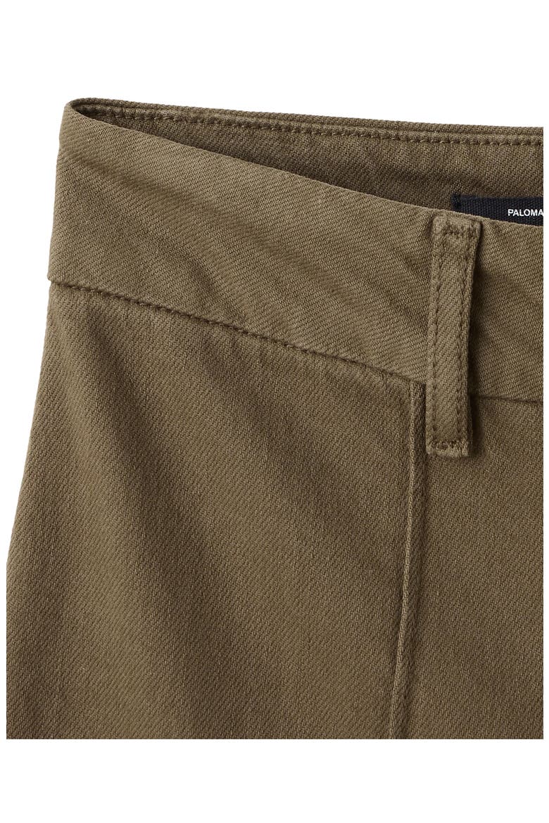 Seamed High Waist Wide Leg Jeans, Alternate, color, KHAKI GREEN