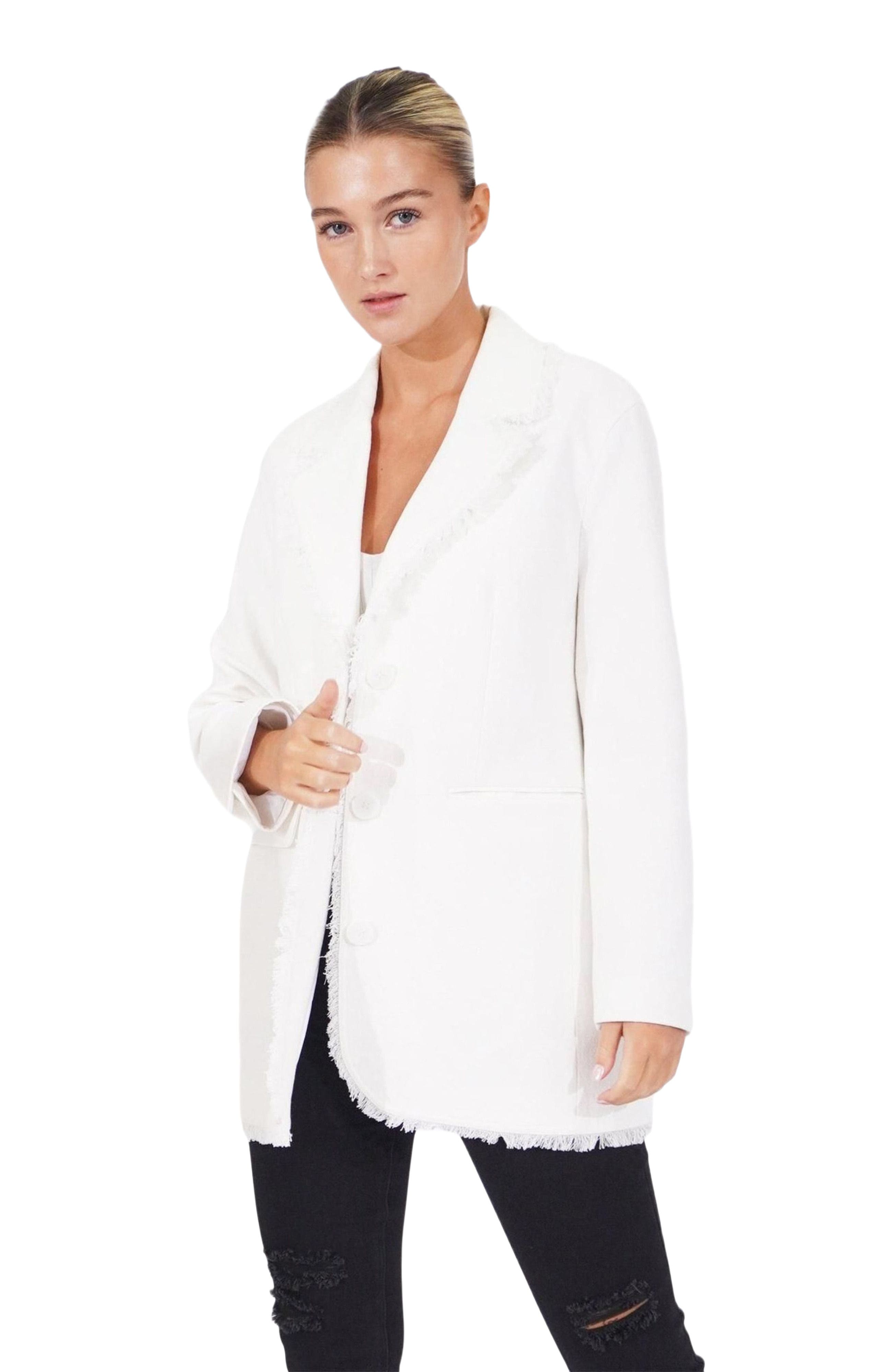 Young Blood Frayed Edge Blazer - image 2