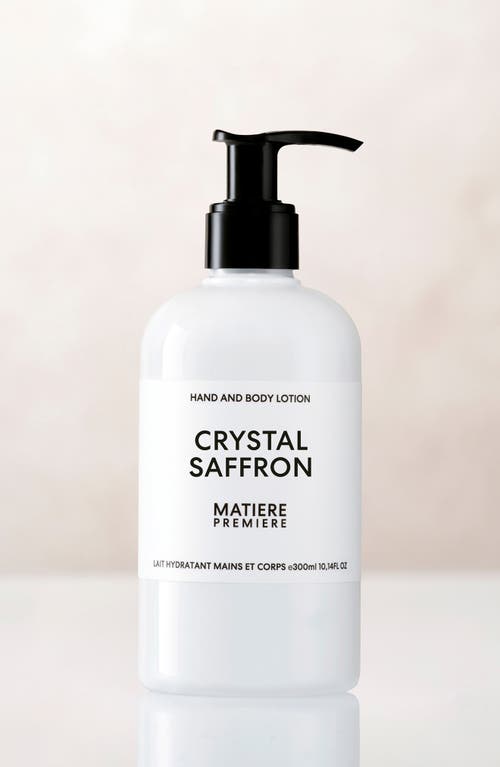 Matiere Premiere Crystal Saffron Hand & Body Lotion In Transparent