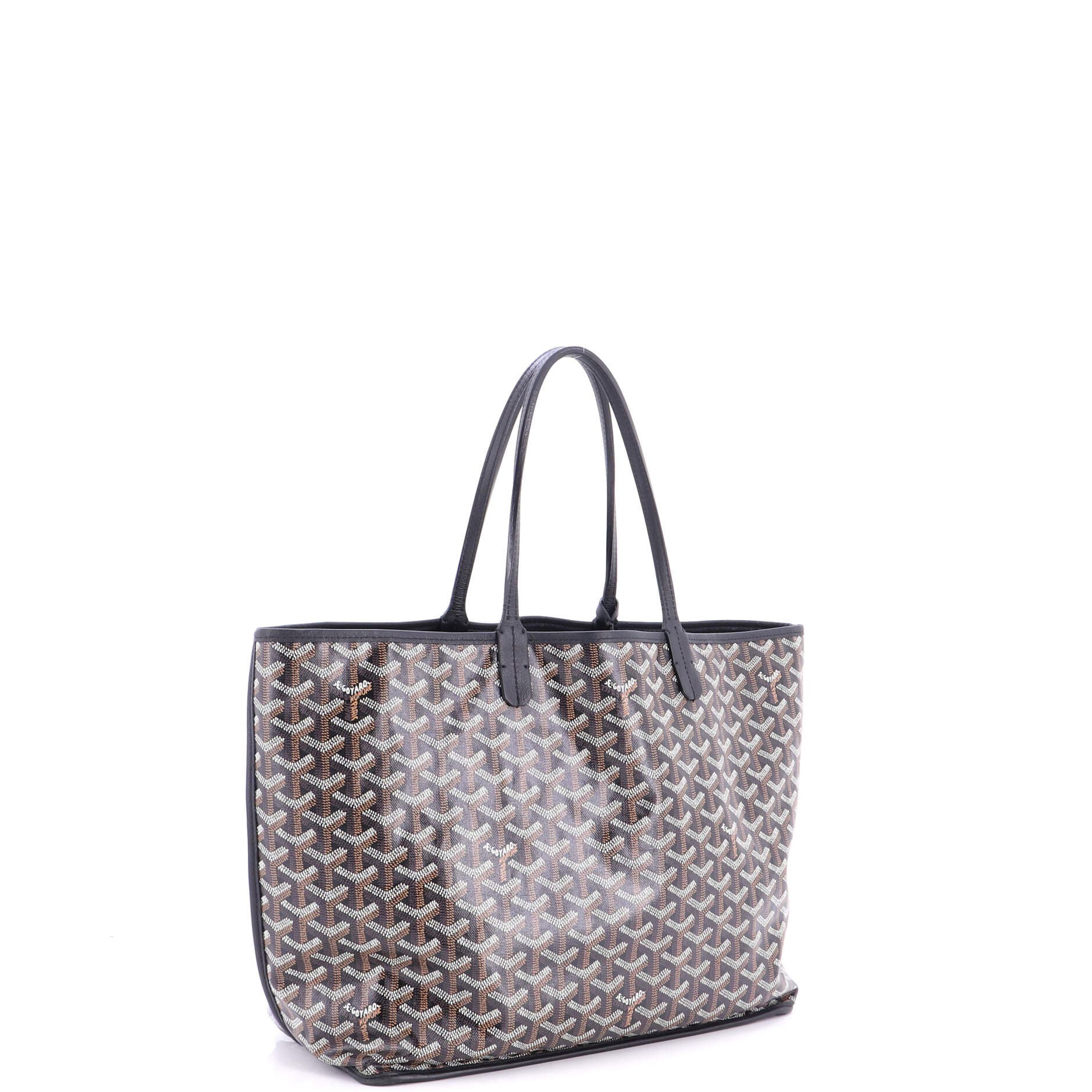 Anjou Reversible Tote Coated Canvas PM, Alternate, color, Black
