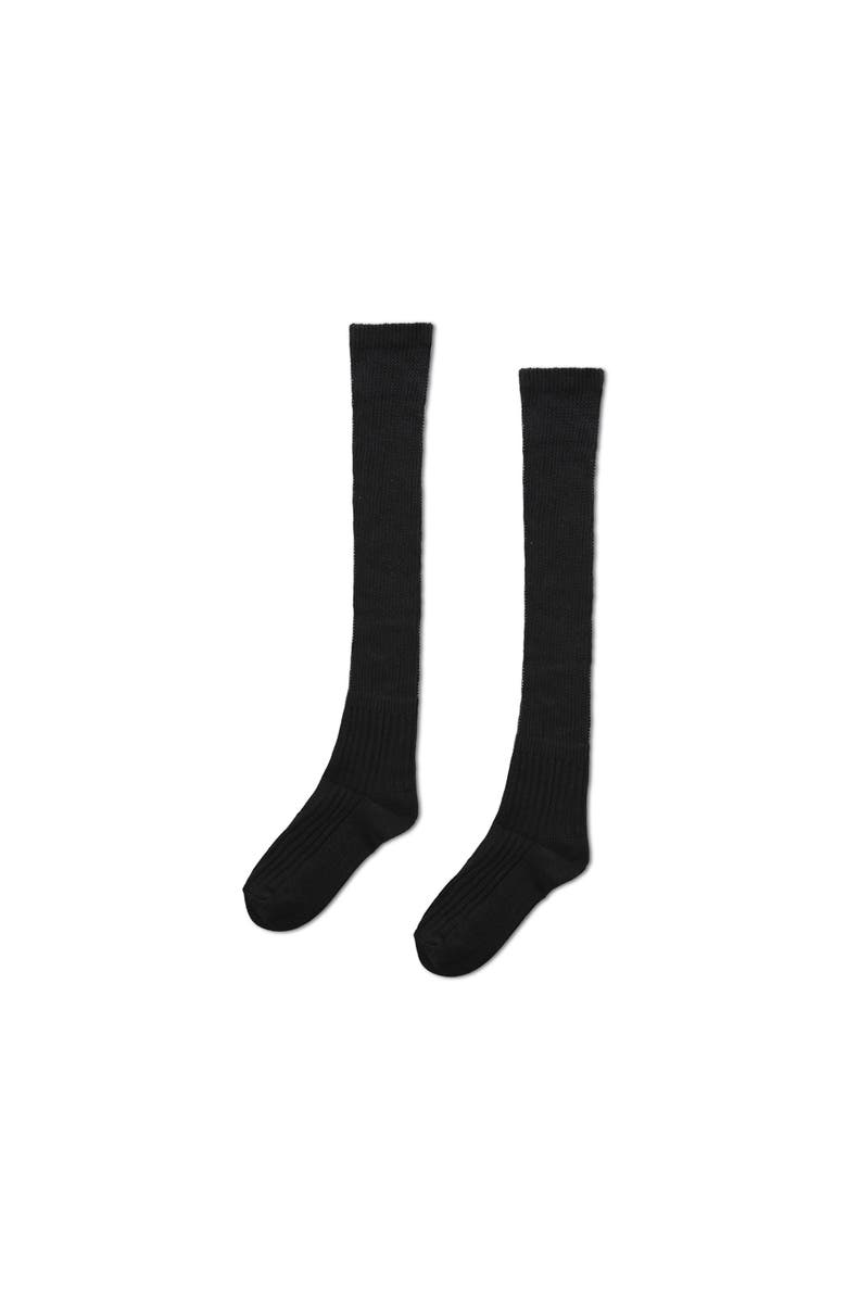 Belle & Bloom End Game Socks, Main, color, Black