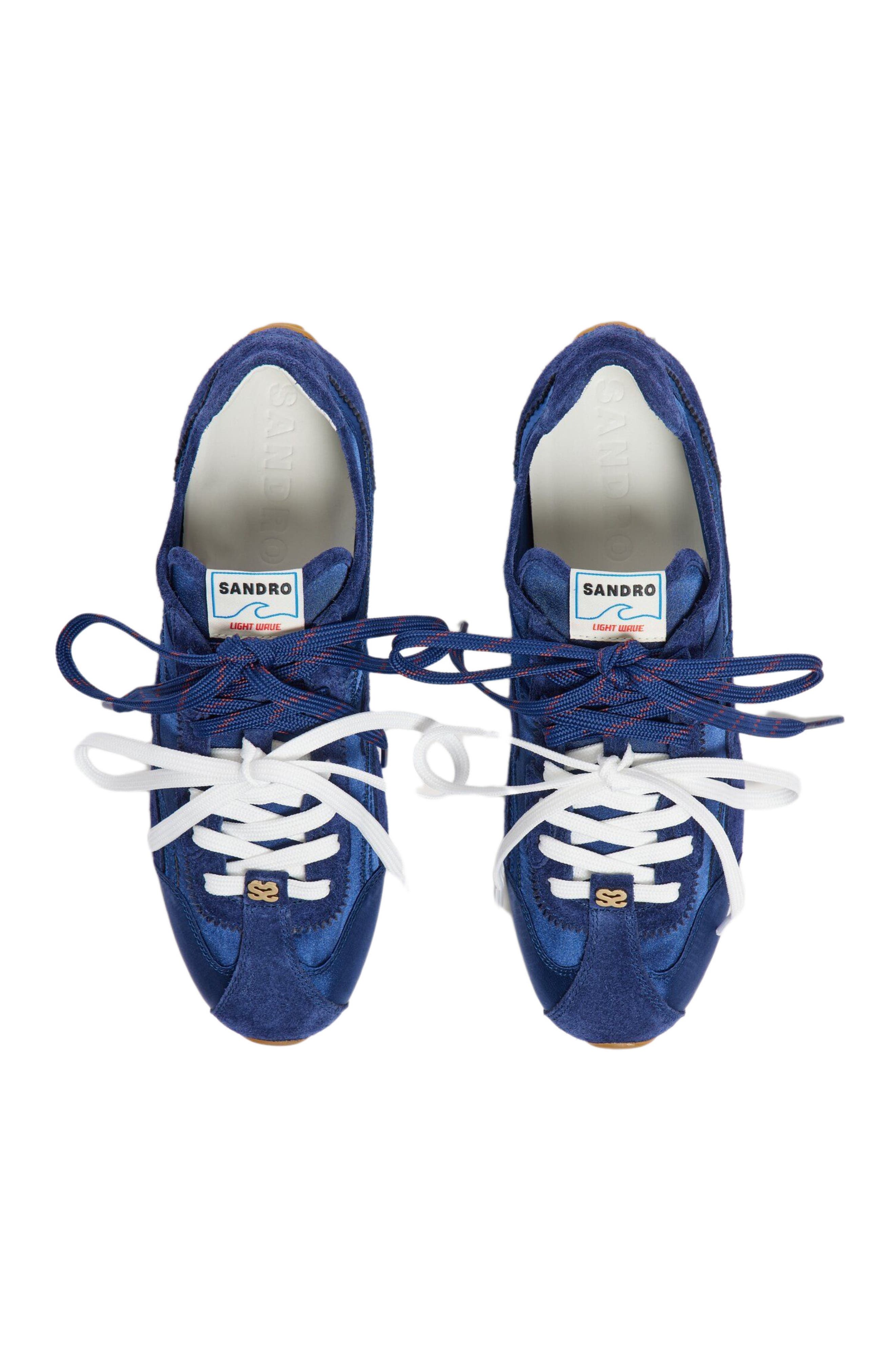 Mixed material Light Wave trainers, Alternate, color, Blue