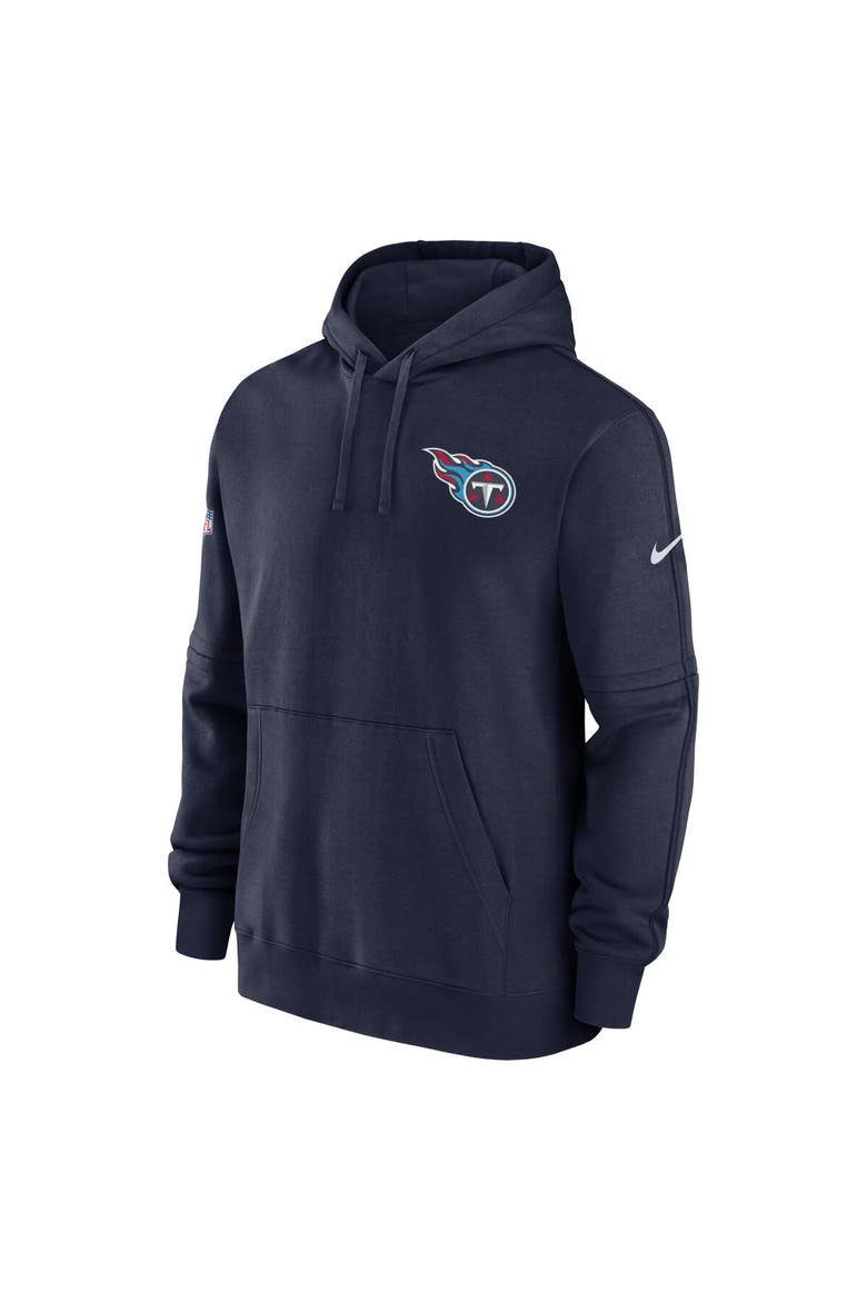 Men's Nike Navy Tennessee Titans Sideline Club Fleece Pullover Hoodie, Alternate, color, Navy